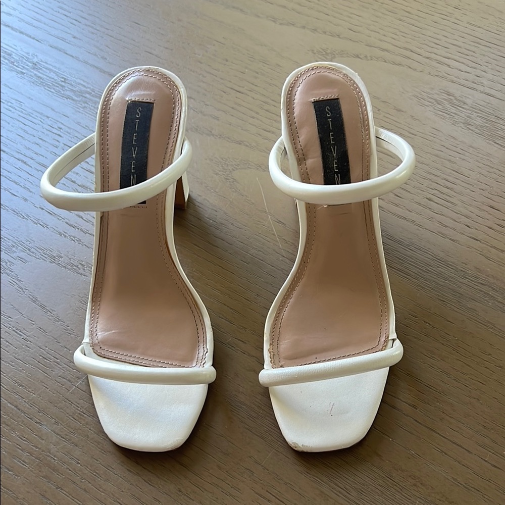 Steve Madden White Heels
